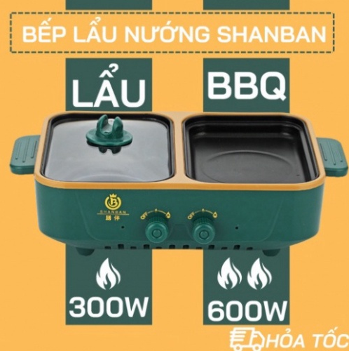 Bếp Lẩu Nướng 2 Ngăn SHANBAN