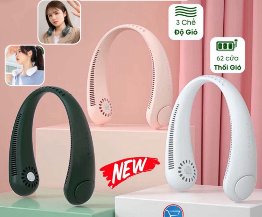 Quạt Mini Đeo Cổ  360 Độ