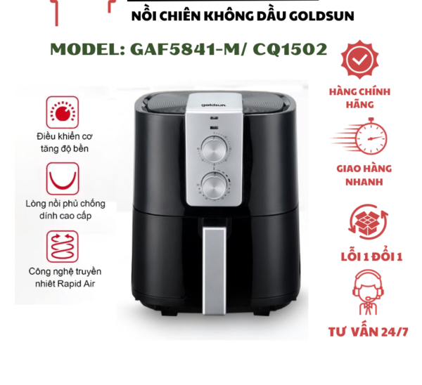 Nồi chiên không dầu cơ Goldsun