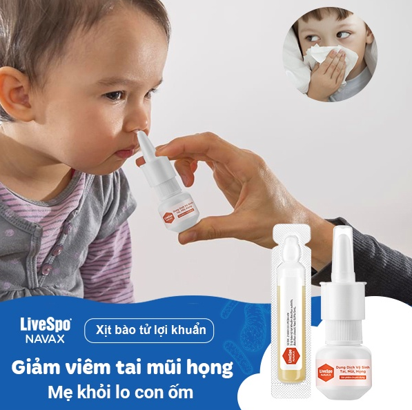 Xịt Giảm Nghẹt Mũi Livespo NAVAX