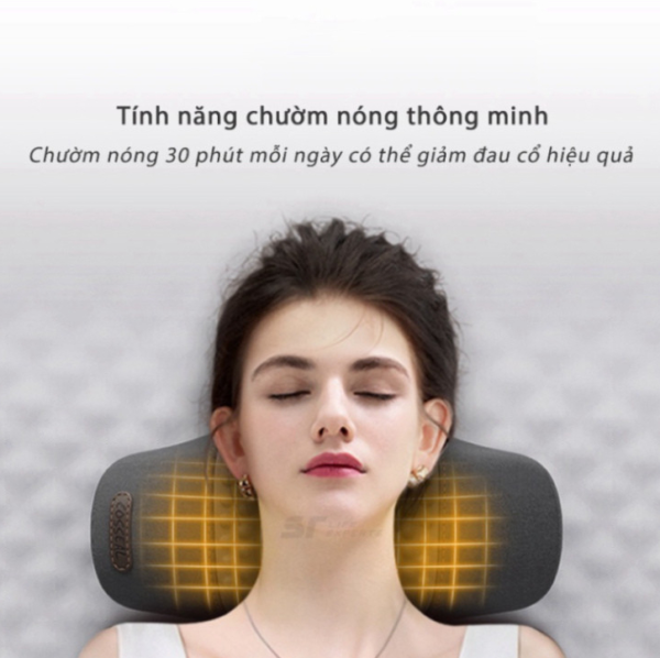 Gối Kê Đầu Tích Hợp Massage Và Chườm Nóng