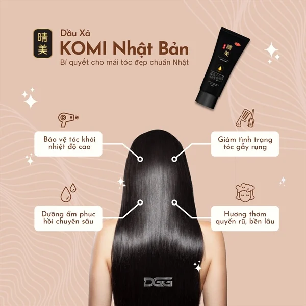 Công Dụng của Dầu Gội, Xả Tóc Komi